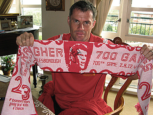 soccer Liverpool carragher scarf