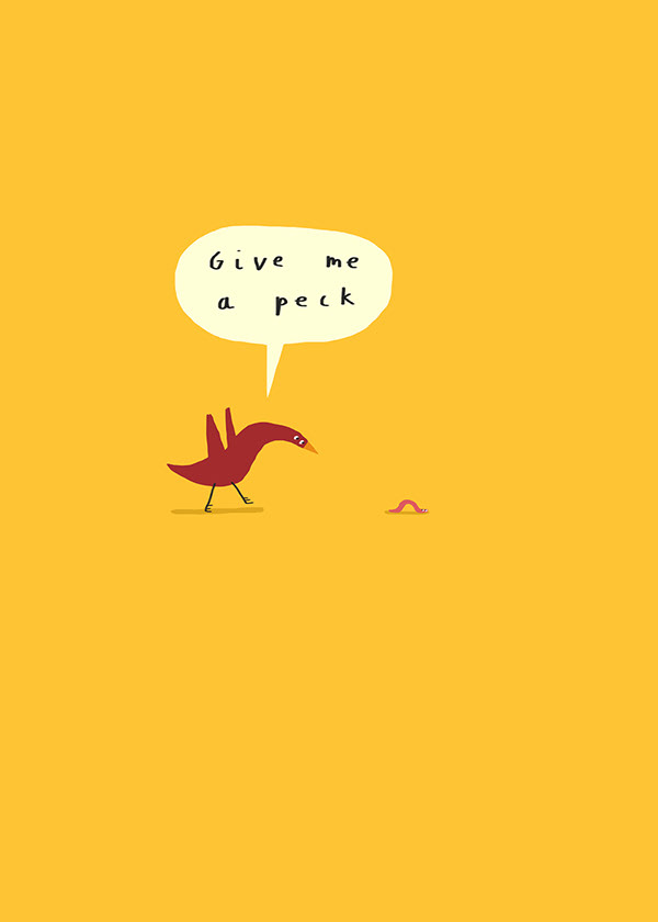 Card Ideas, featuring dogs, rocks and a bird. on Behance