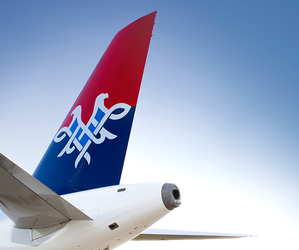 airline AIR SERBIA etihad airplane Airways national Airbus Serbia logo symbol coat of arms crest jat stewardess Livery