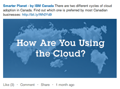 IBM smarterplanet social Linkedin