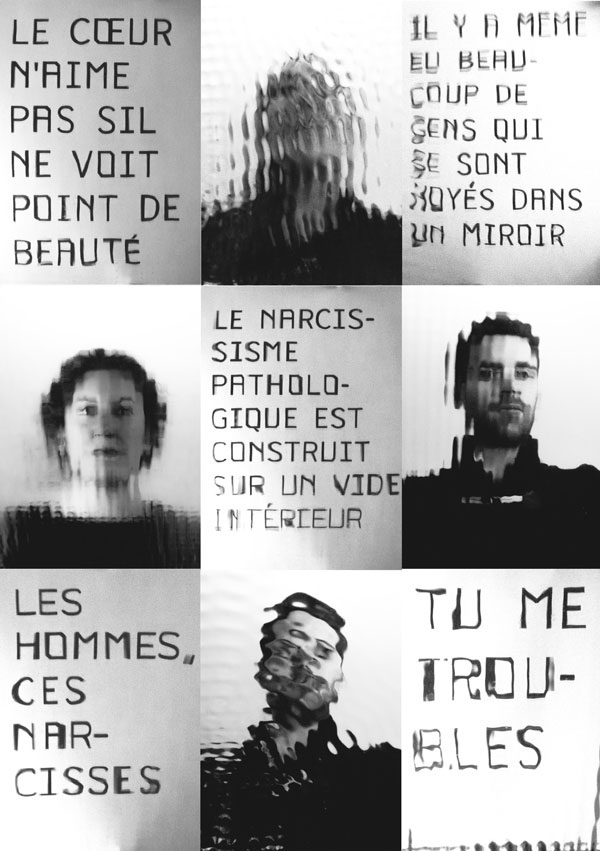 myth mirror waves bass portrait installation makey makey selfie psychoanalysis narcissus audiovisual