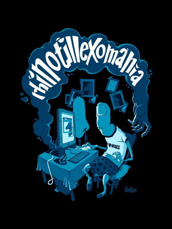 rhinotillexomania design ilookhoo t-shirt print