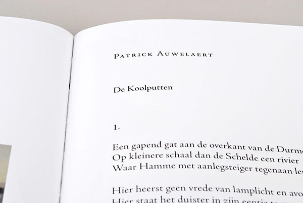 memoria De Koolputten Luc Verbist Johan Swinnen book design