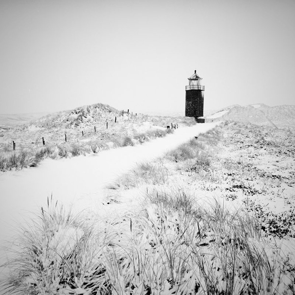 Sylt monochrome Island snow winter
