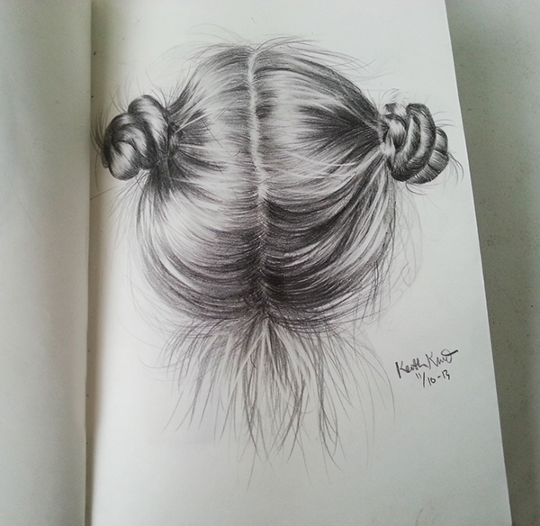 Sketchbook Peeking: HAIR SERIES. on Behance