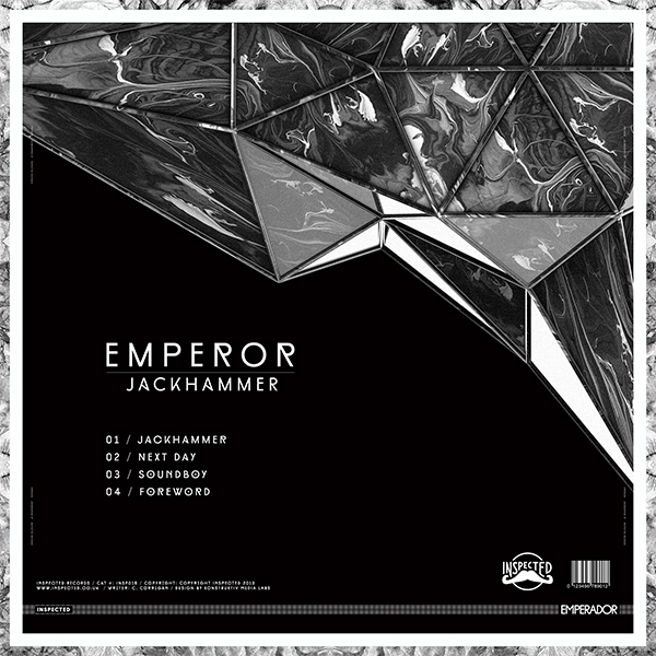 ep ep cover Vinyl Cover emperor jackhammer polygon Triangles Black&white minimal Minimalism