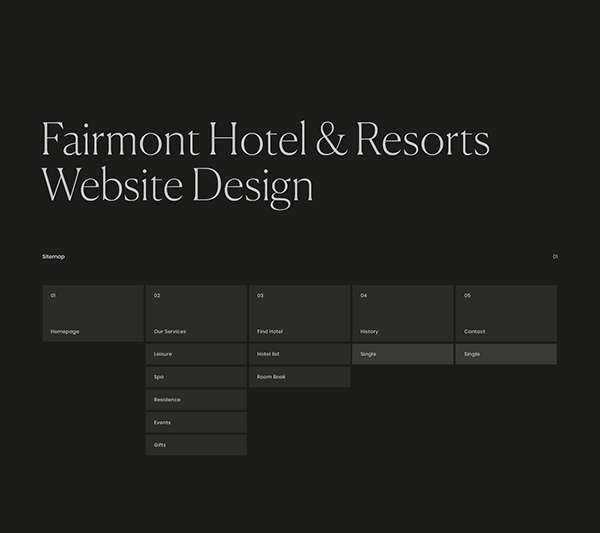 Fairmont Hotel Website Design & Brand Identity