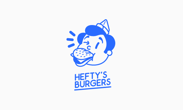 Food  Fast food restaurant identity Burgers menu Coffee Small Business Brand Design logo mark blue max fleischer stationary corporate