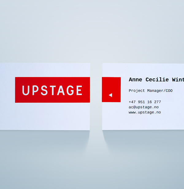 identity fusentast upstage businesscard letterhead envelope Webdesign logo High End stickers