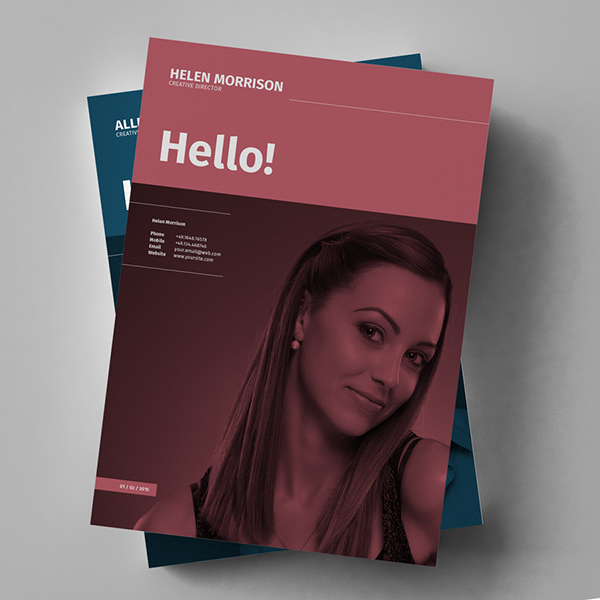 a4 agency brand cover letter CV designer din egotype guidelines identity InDesign infographics job minimal
