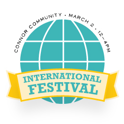 logo logos International festival world globe seal