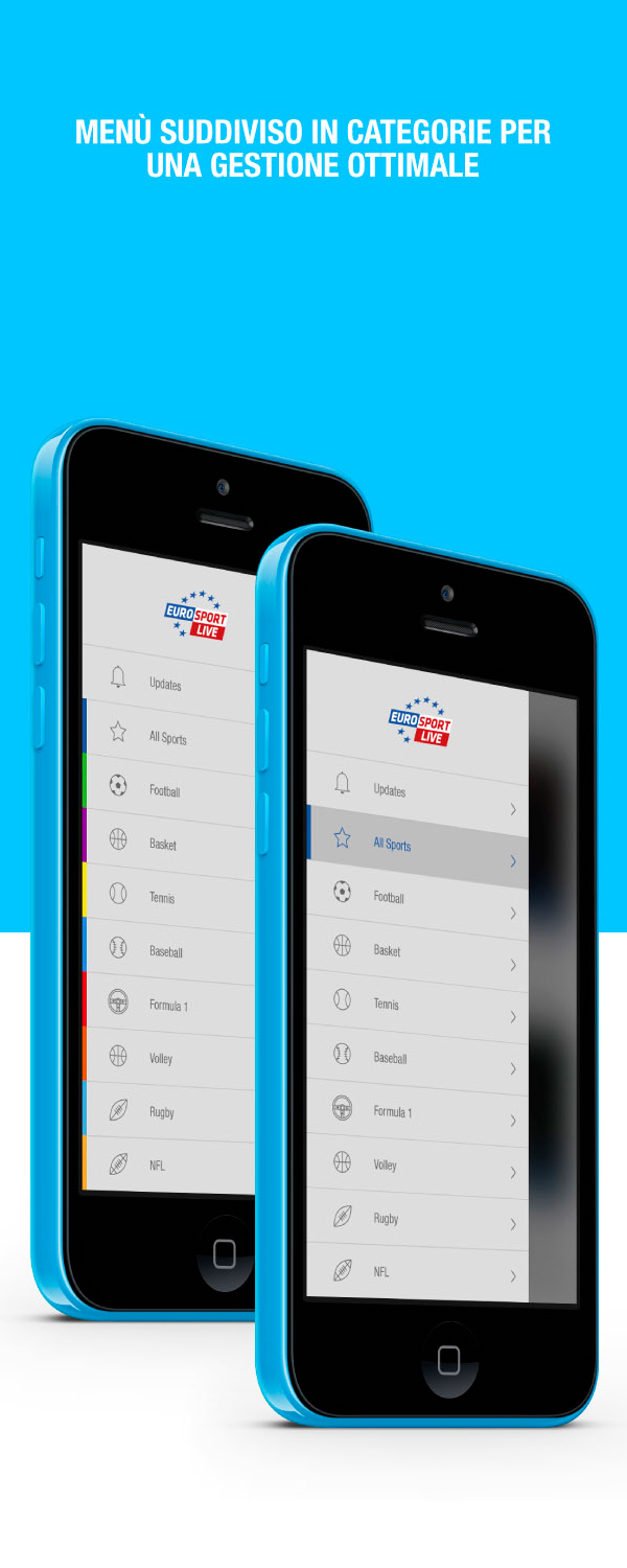 app design iphone ios7 Eurosport sport design Mobile app app concept ui ux redesign