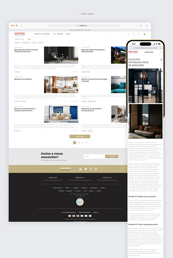 Ecommerce website - ui/ux design | 💛💙