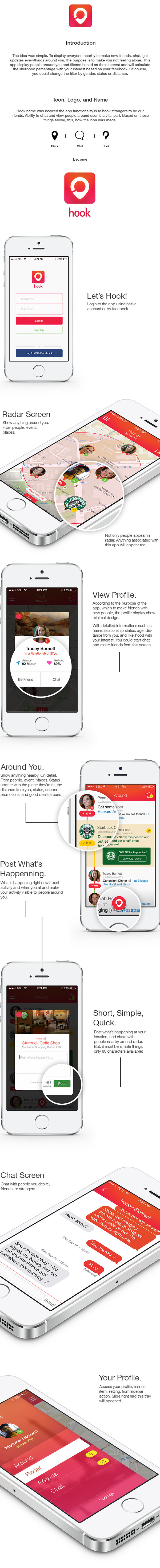 iOS 7 foursquare location based starbucks nearby concept app facebook