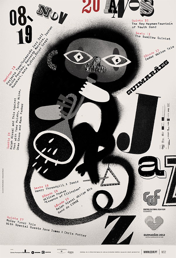 Poster Design poster jazz porto Portugal ilustration Event