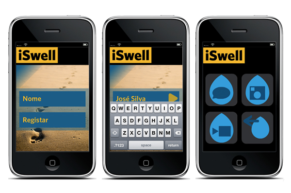 information design iphone app Surf iSwell Service design service