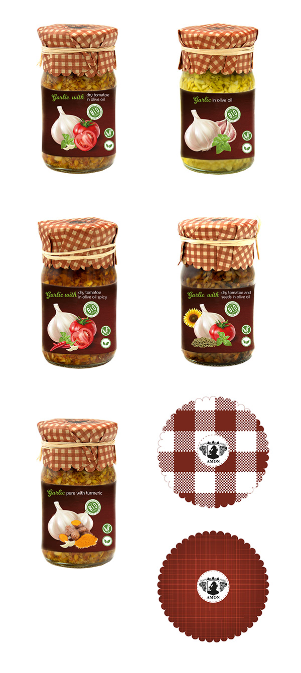 Sarımsak Soslu Kavanoz Etiketi / Garlic Sauce Jar Label