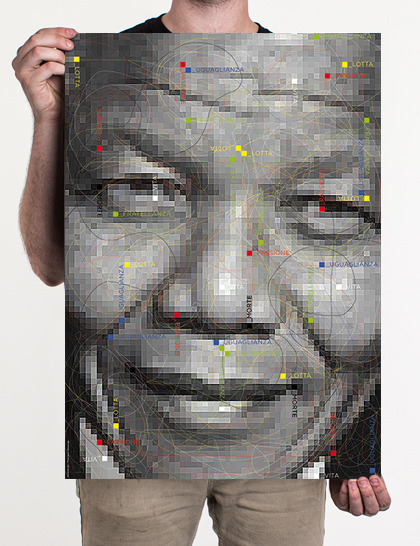 Mandela Poster Project Mandela 95 madiba Poster Sociali Social Graphics Francesco Mazzenga Nelson Mandela illustrazione icograda ida