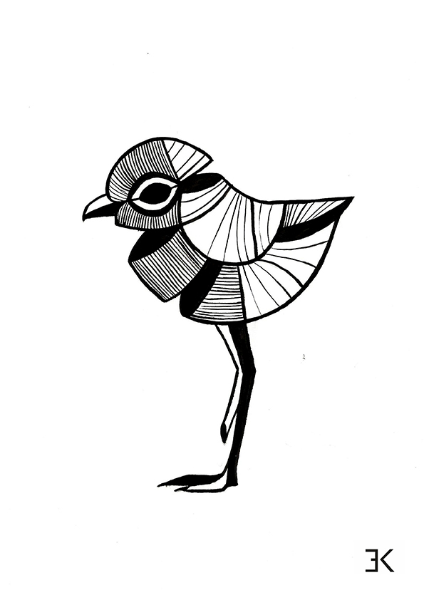 bird sketch Flash lineart blackart  ink