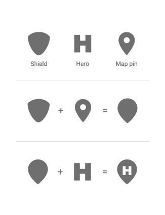 application game heroic heroes Materialdesign design android logo phoneapp social