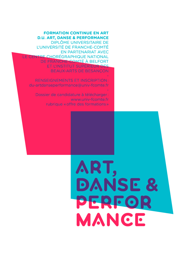 art danse Performance poster flyer communication logo fluo shapes interdisciplinarity
