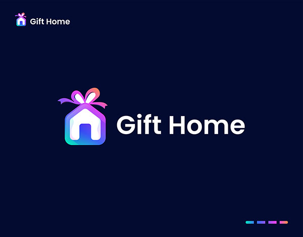 Gift, Gift Home, Home, Modern Logo