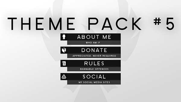 FREE Twitch Panel Theme Packs