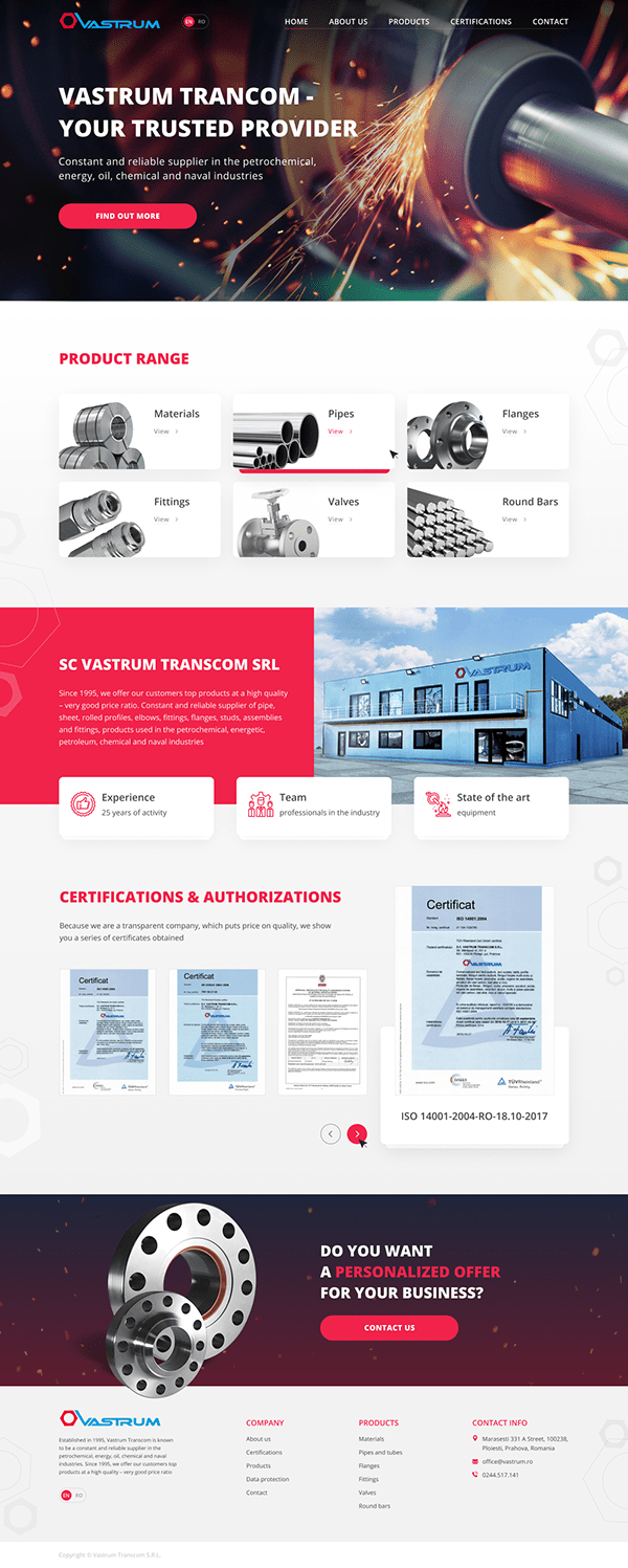 Metallurgical Company web site