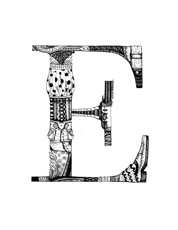 Custom hand-drawn Typeface Couturier corcoran