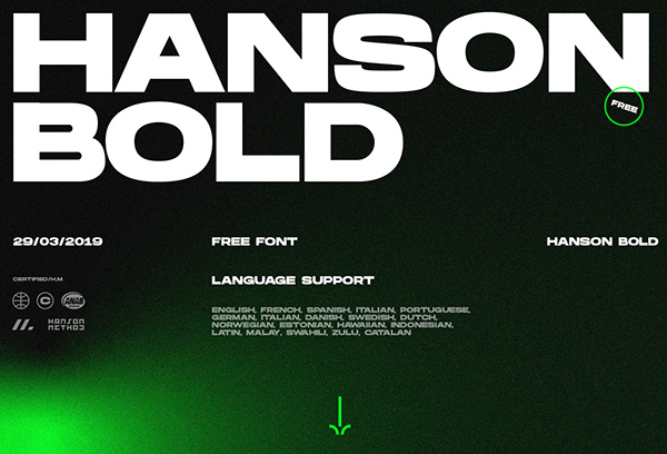 HANSON BOLD (FREE FONT)
