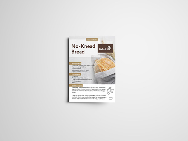 Сorporate identity for the company Naked Loaf