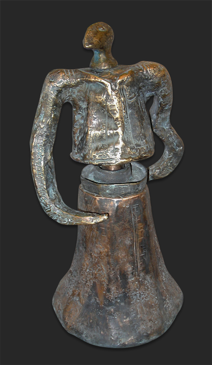 bronze steel figure nu
