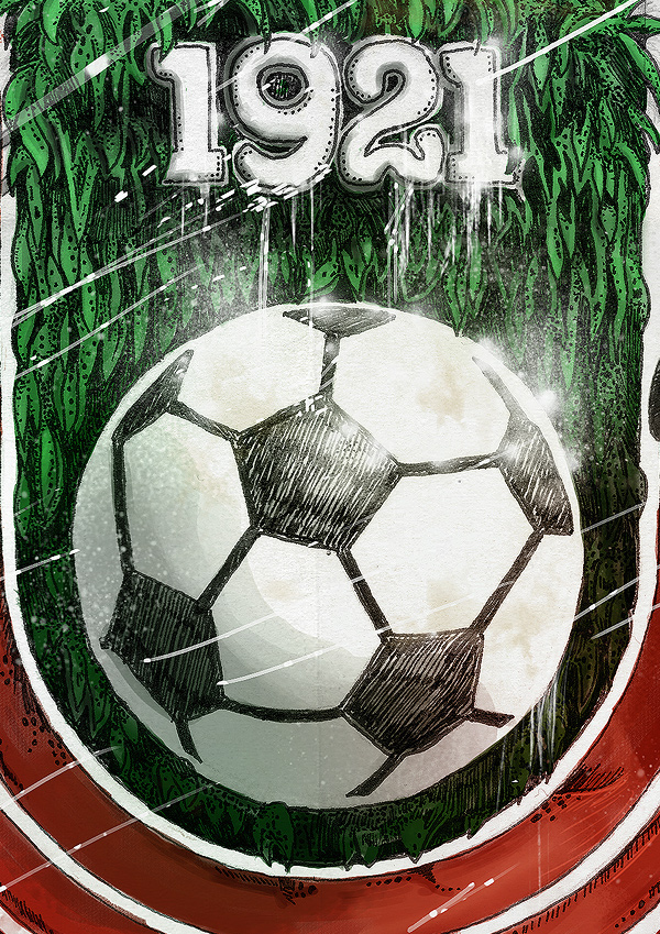 Herto  Football soccer logo helsinki finland poster
