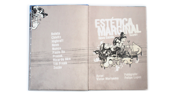 Estética Marginal Book Collection - vol. 1 Boleta Chivitz Highraff nove nunca Paulo Ito Prozak Ricardo Akn titi freak Zezão
