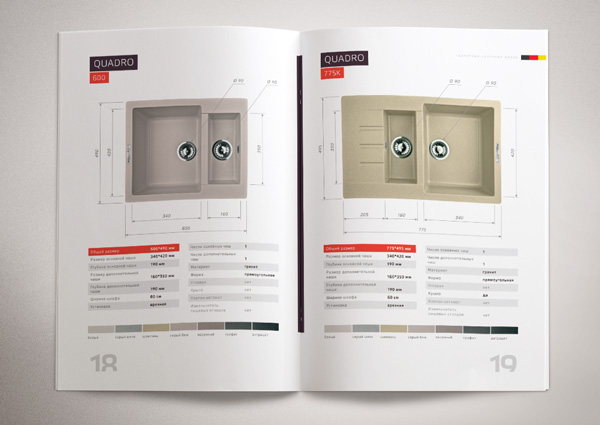 print Catalogue catalog brochure granit