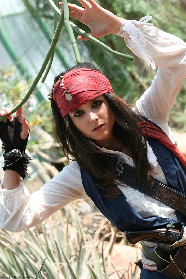Elodie elodie50a pirate Caribbean Johnny DEPP costume Cosplay jack sparrow.