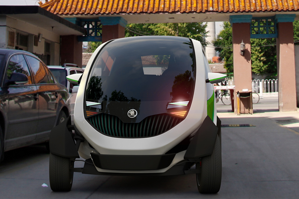 Skoda concept Kite matej dubis Electric Car elektromobil design internship Ústav Dizajnu fa stu