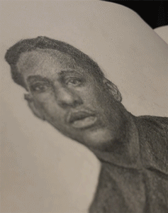 leon bridges musician Singer music Drawing  portrait ILLUSTRATION  texas pencil study