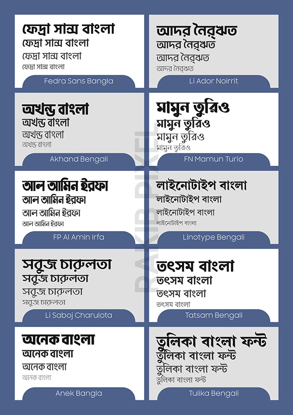 Bangla Best Font For Graphic Designer