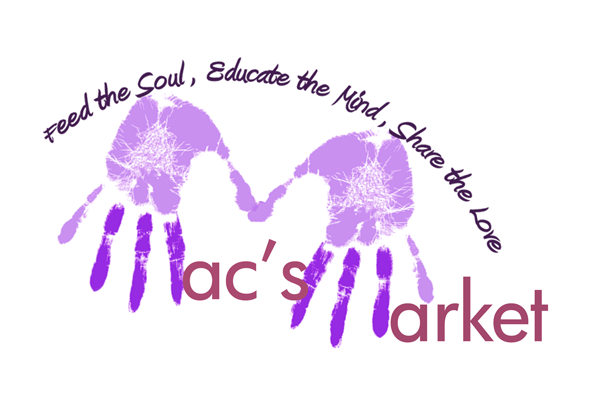 Mac's Market Haymarket Center restaurant non-profit logo Tagline menu design