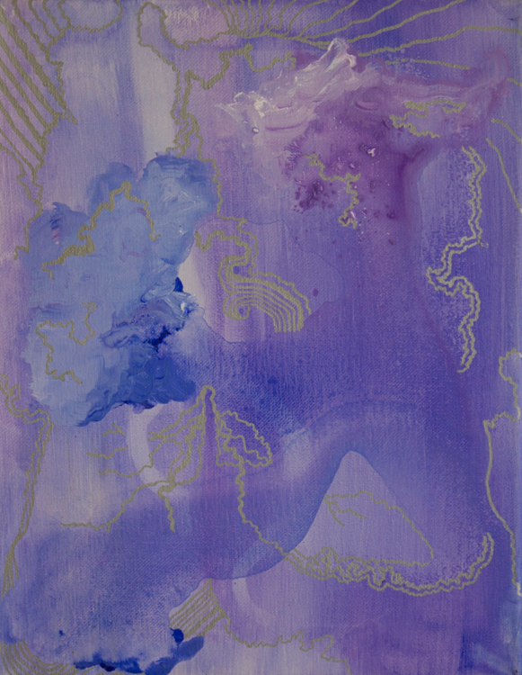 acrylic on canvas acrylic painting abstract metalic Marker purple infinite Romans1:20