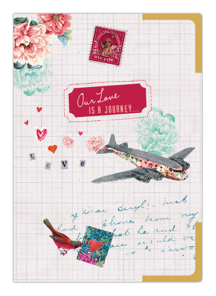 Paris parisian Travel Passport ticket swing tag collage vintage abstract floral bird craft card valentines greetings cards