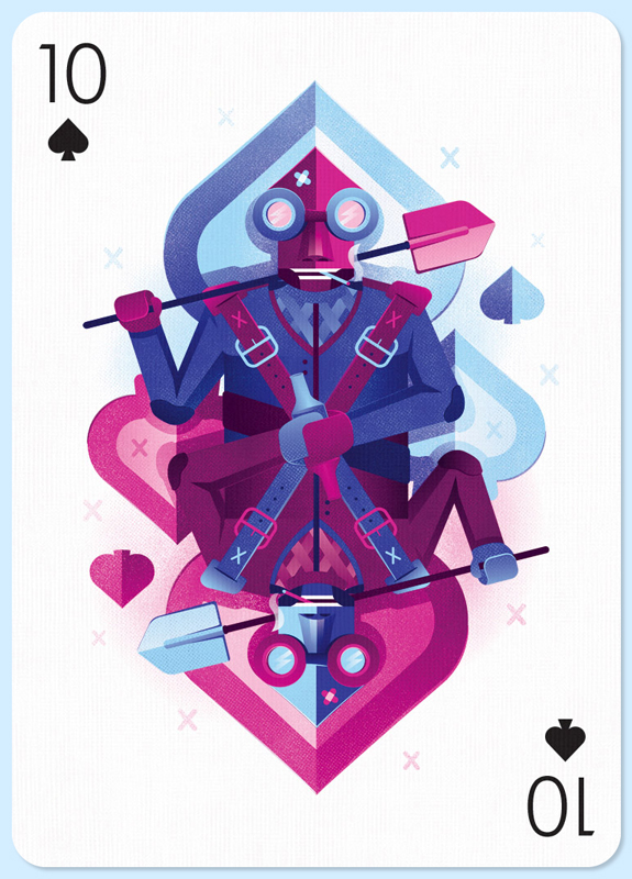 card playing spades Character ten paper contest Czech tombre
