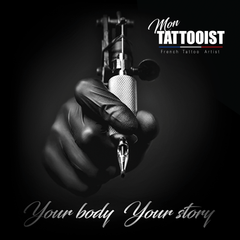 Advertising for Mon Tattooist tattoo studio on Behance