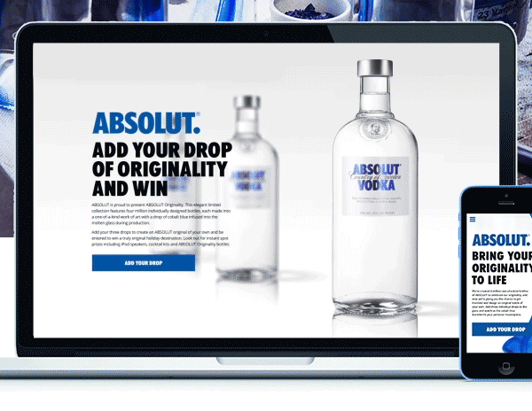 Website interactive video motion digital simple Layout creative social absolut mobile UI