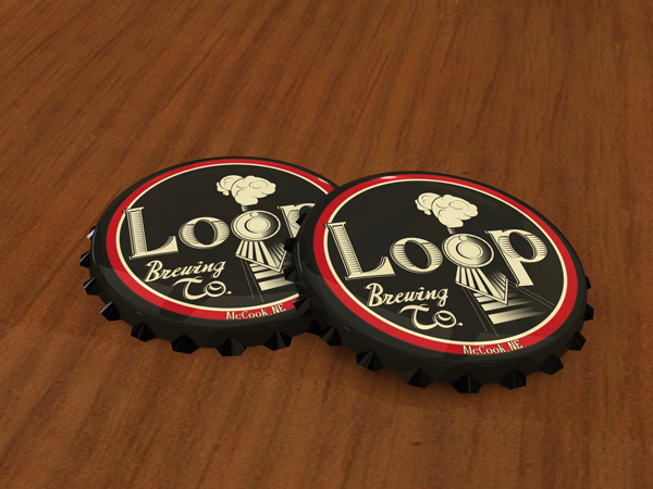 loop brewing company logo brewing identity