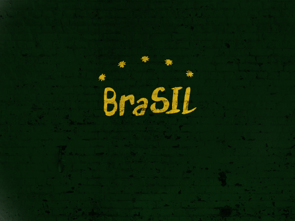 Brasil Brazil type tipografia brasileiro brasileira Latin latino tinta pincel Tipos Verde amarelo green