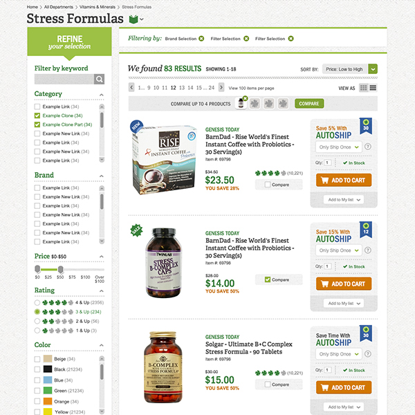 organic foods Wellness Health e-commerce Active sports