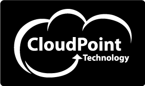 CloudPoint Tech CloudPoint  Technology logo print business card Web Design 