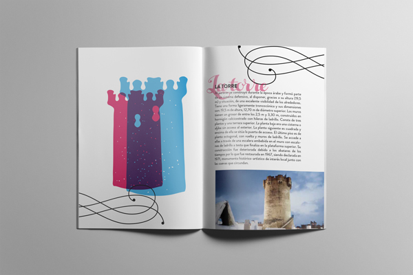 editorial graphic Layout tourism paterna